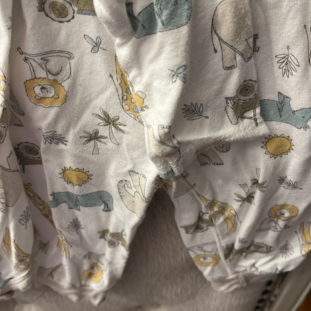 Mulberry Jungle Print Animal Print Baby 3/6 Mnths Set bamboo - Picture 4 of 5